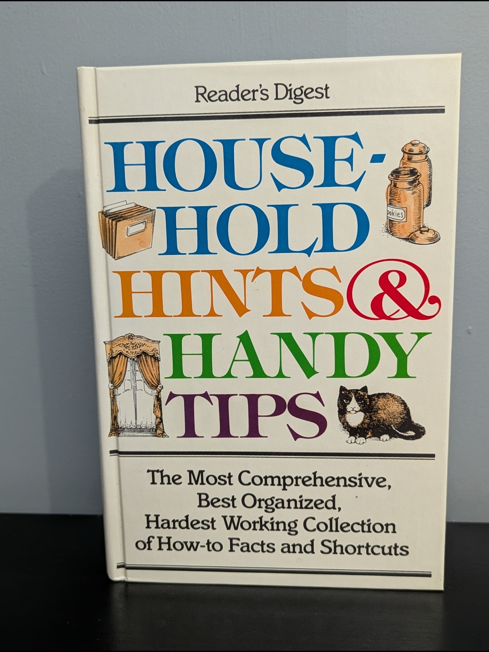 Vintage 80s Reader's Digest Household Hints & Handy Tips Hardcover Book